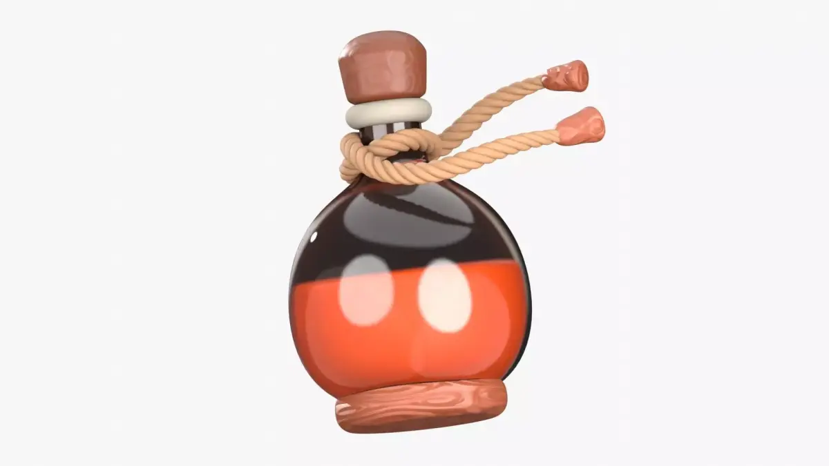 Energy Potion 3D Illustration 3D model