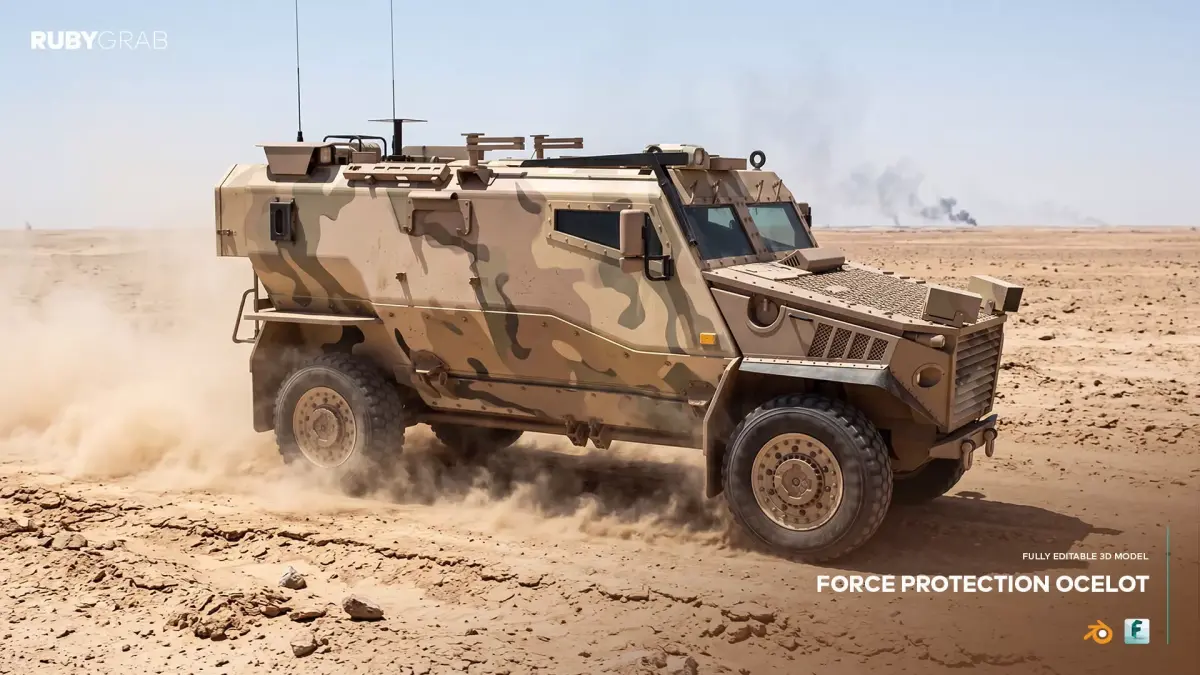 British Force Protection Ocelot 3D model