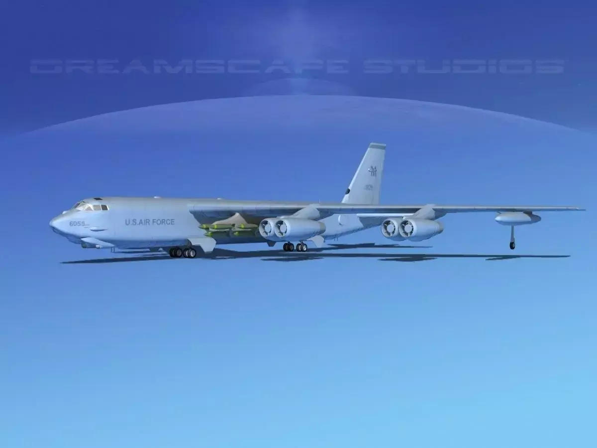 Boeing B-52G Stratofortress V04 3D model