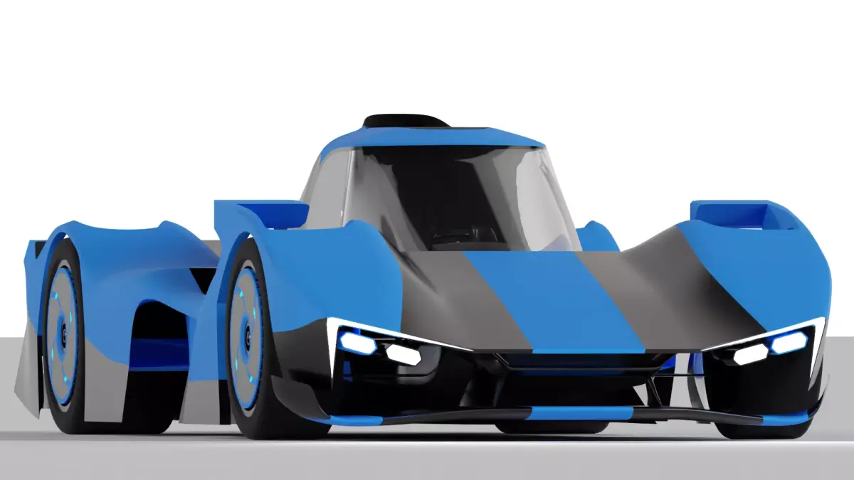 Le Mans Hyper Car Concept Free 3D model