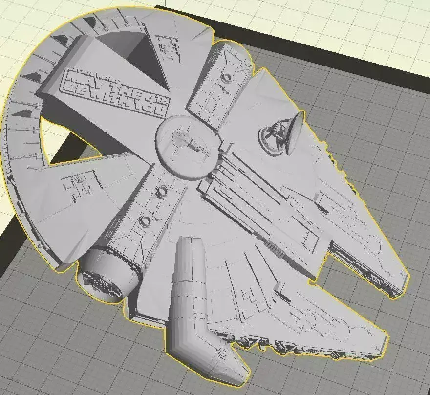 Millennium Falcon Penny Bottle Opener 5C Free 3D print model
