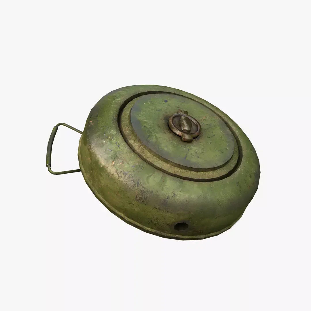 Land Mine M12 Low-poly 3D model