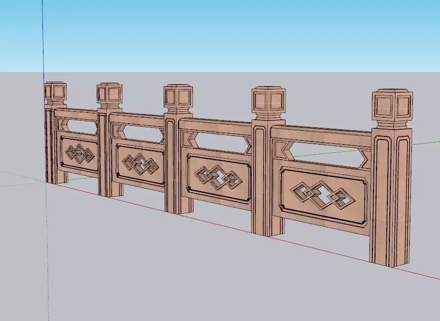 indian jodhpuri stone jali  Low-poly 3D model