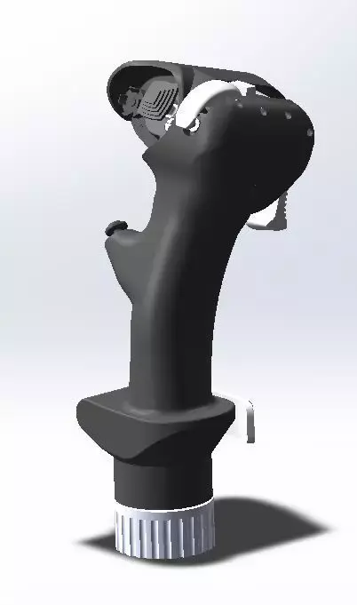 Mirage 2000 stick for simulation with all buttons and switches 3D print model