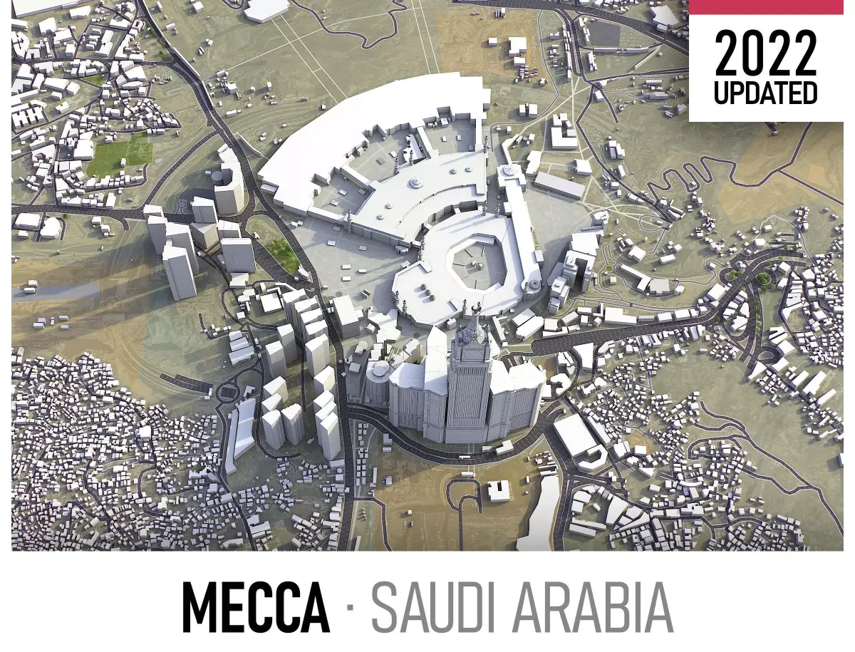 Mecca Low-poly 3D model