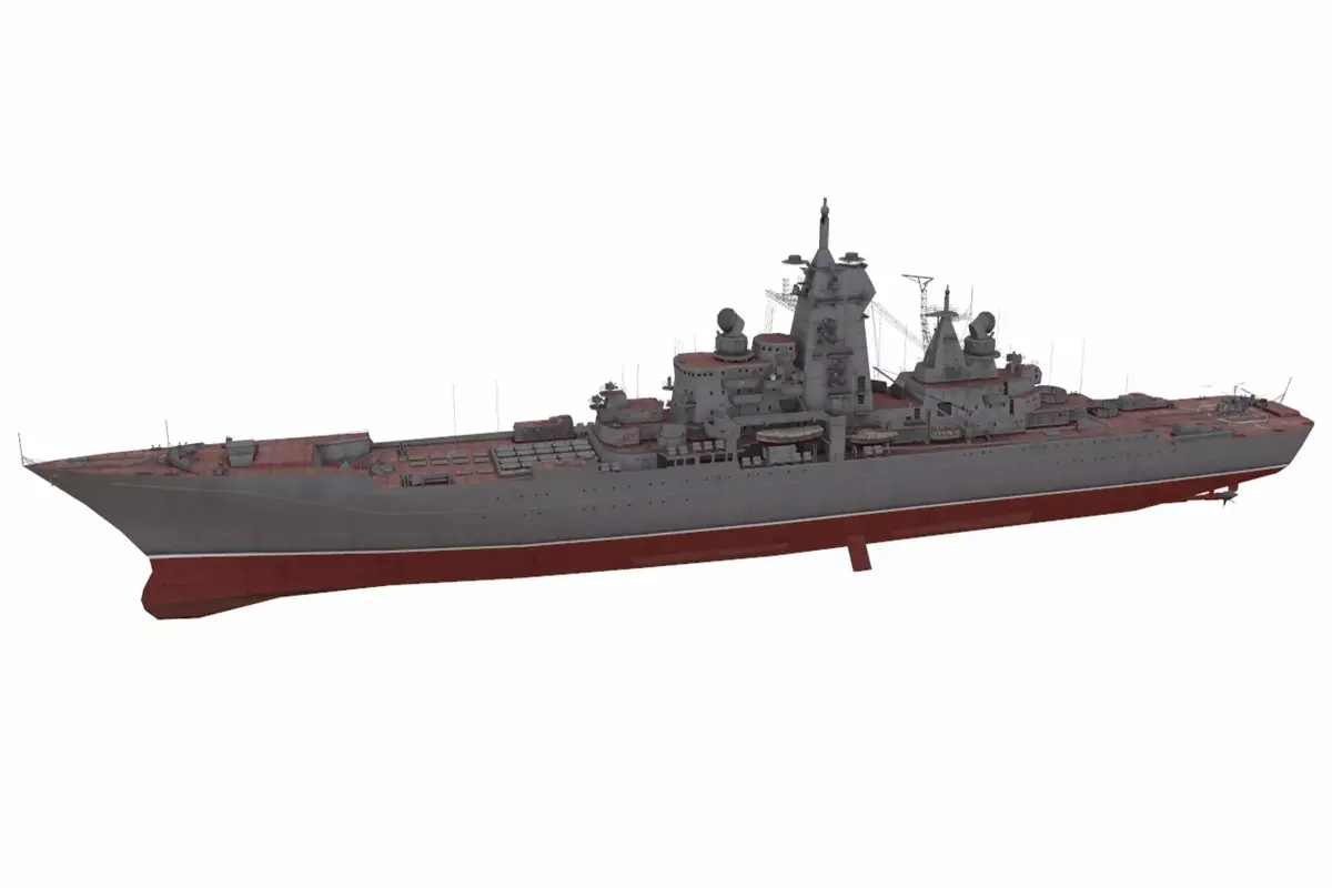 Kirov-class battlecruiser Low-poly 3D model