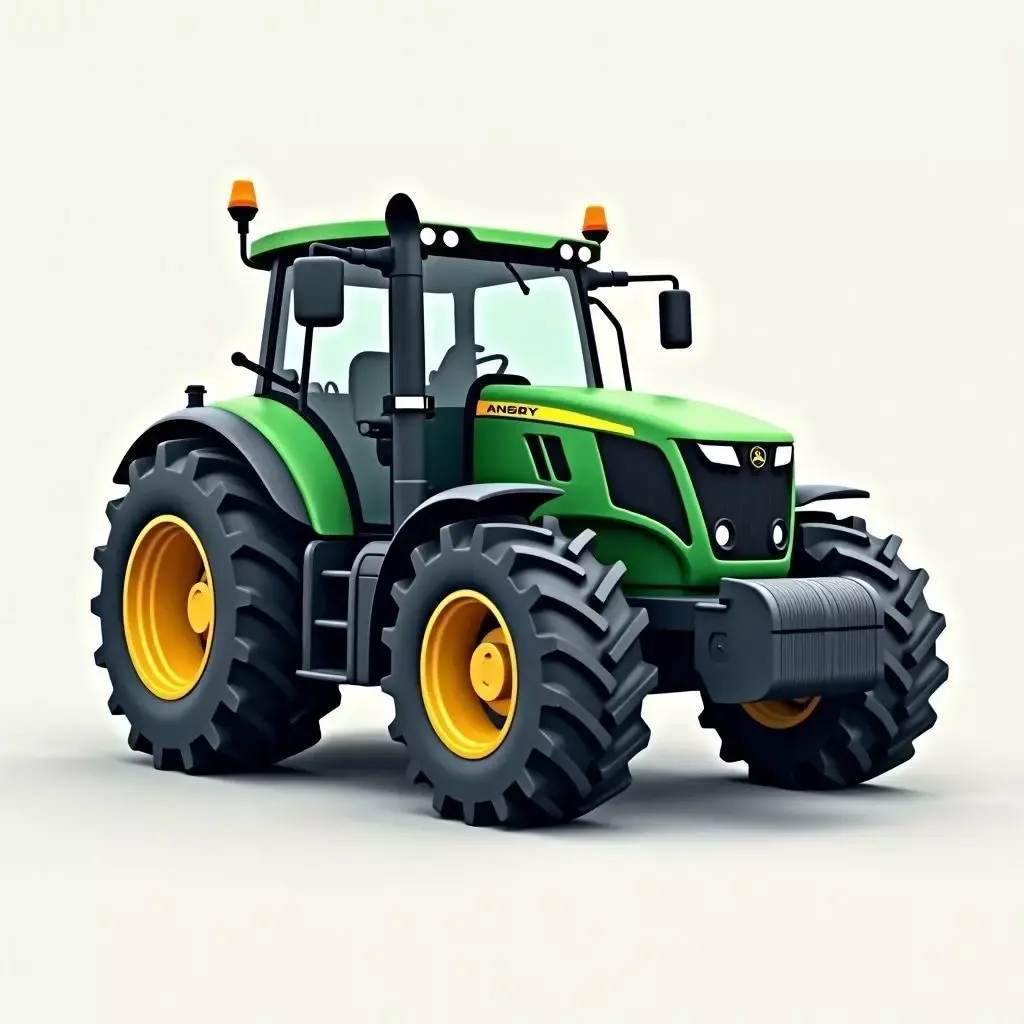 Tractor Low-poly 3D model shop