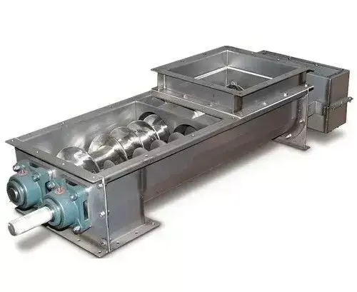 Twin Screw Conveyor - Efficient Material Mixing System 3D model