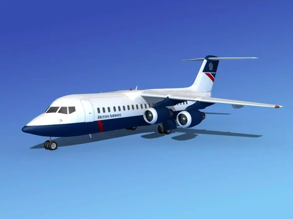 BAe 146-300 British Airways 3D model