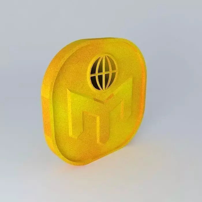 Mensa Gold Logo 3D model