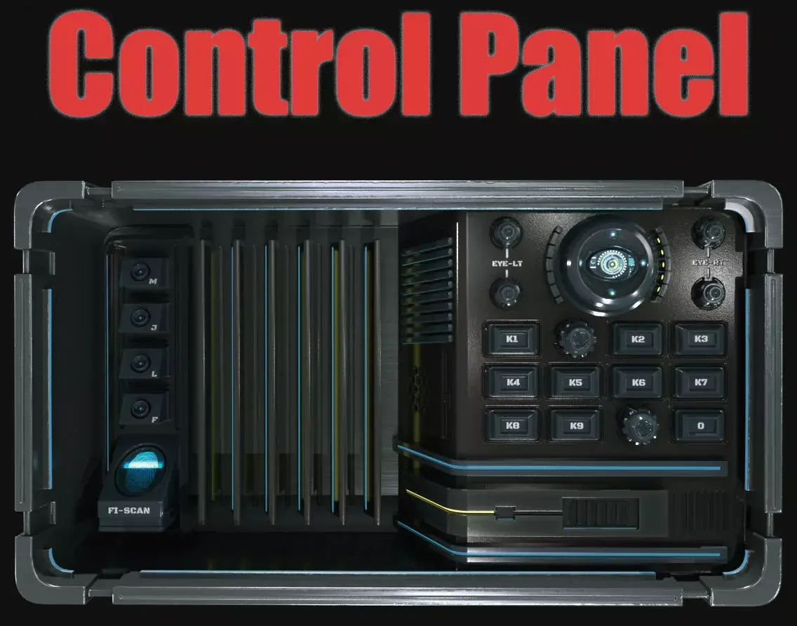 control panel 3D model 5