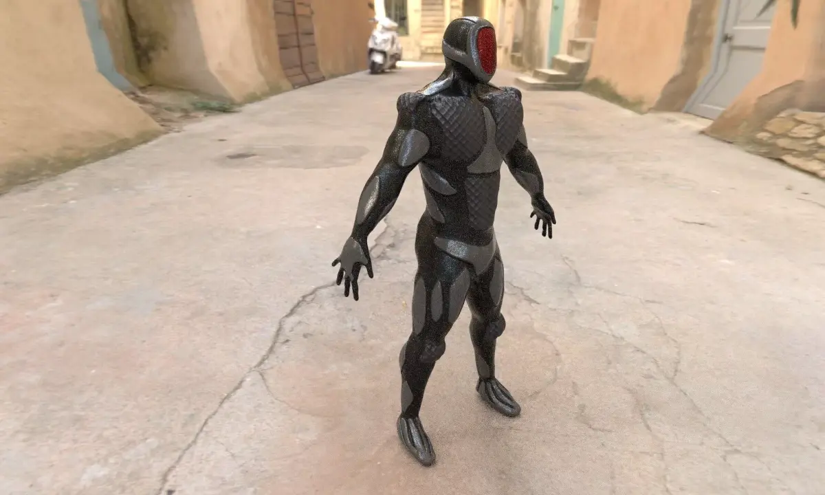 Sci-Fi Character 3D model get