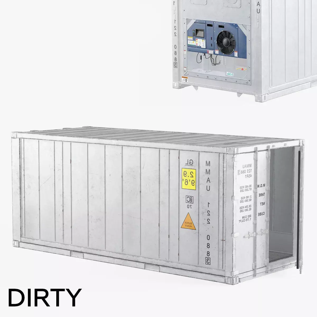 Refigerator Container Dirty 3D model