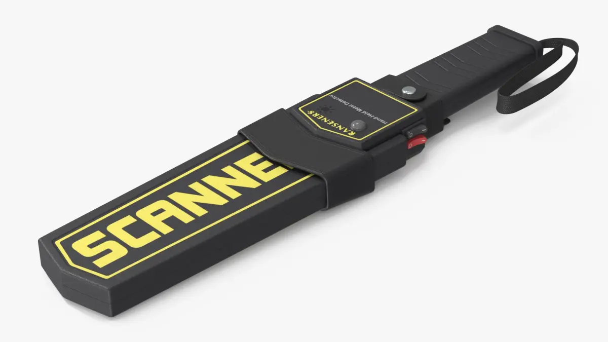 RANSENERS Handheld Metal Detector with Strap 3D model