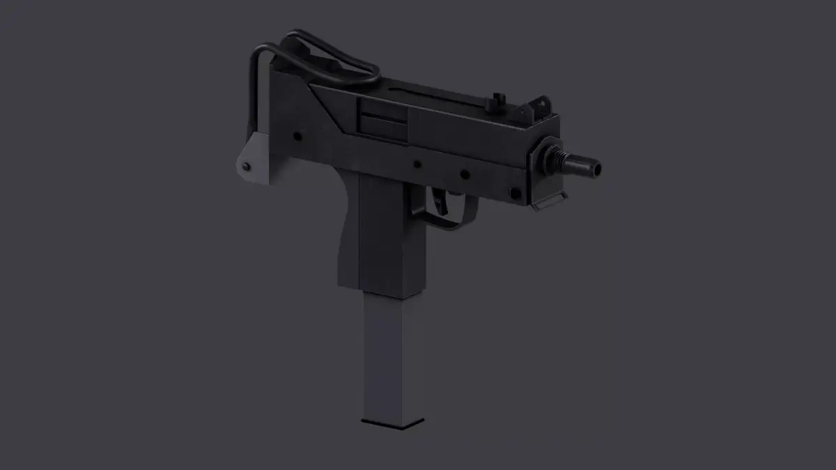 Ingram MAC-10 Low-poly 3D model