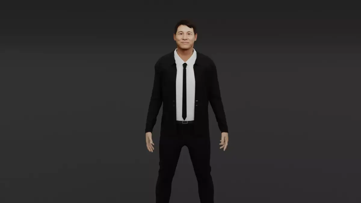 jet li Low-poly 3D model