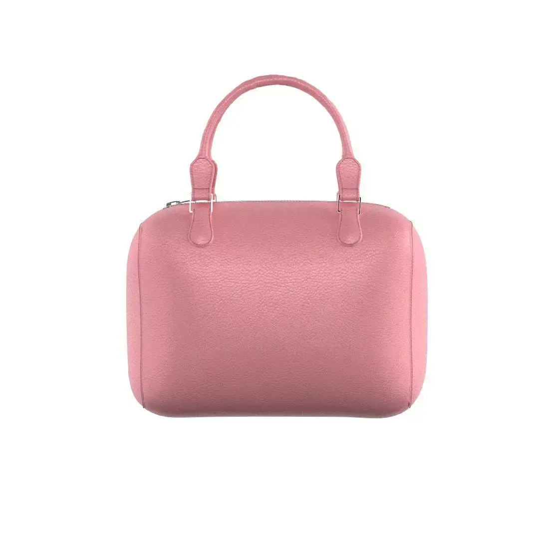 Pink Leather Tote Bag 3D model