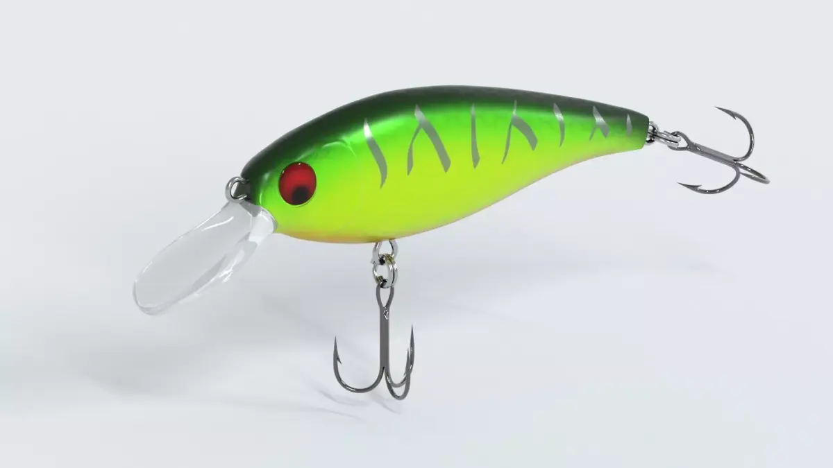 colorful fishing lure 3D model