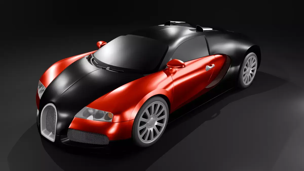 Fast hypercar 3D model