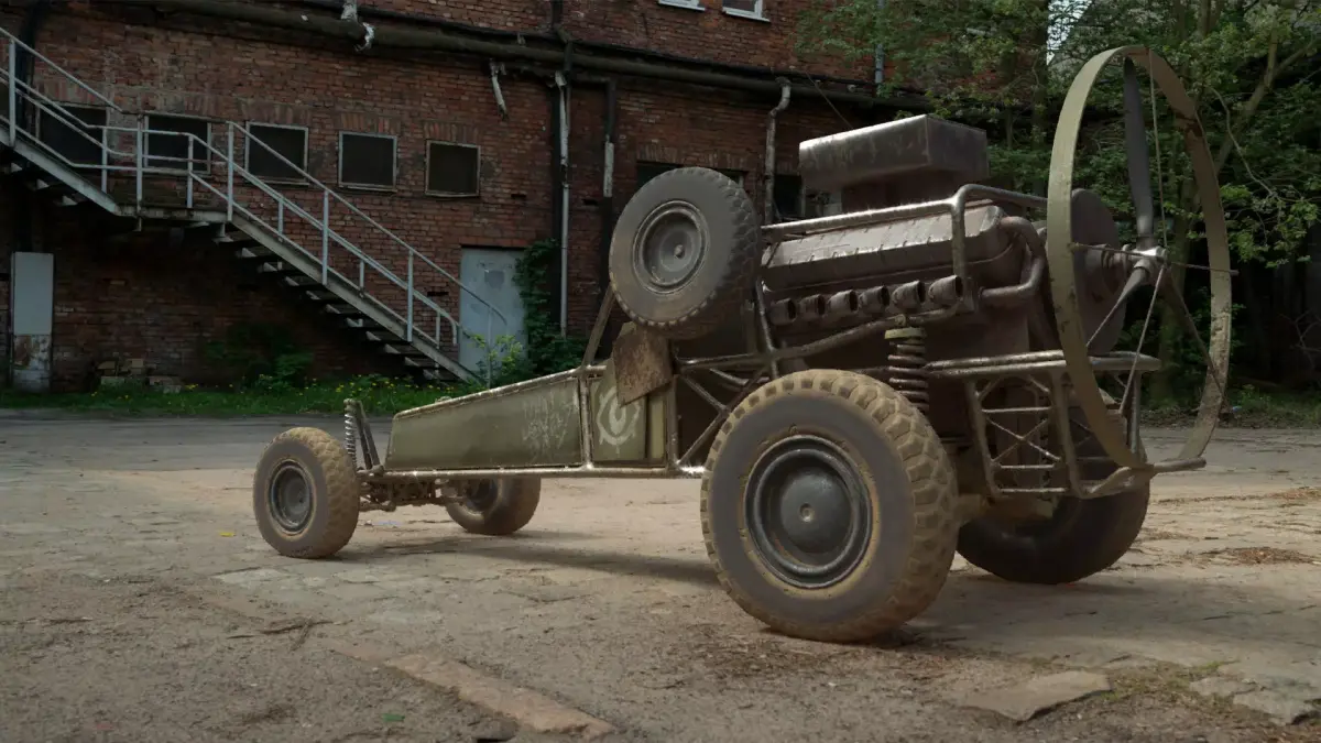 DB-5 scout vehicle Low-poly 3D model