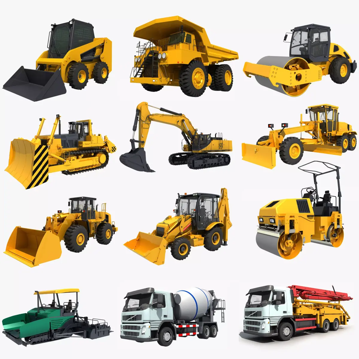 Collection Construction Vehicles 05 3D model