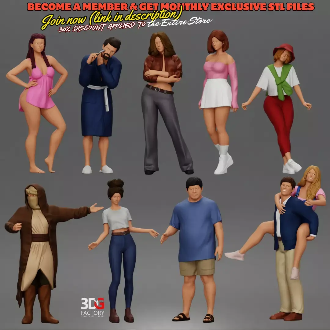 Tier10- 10 Figures January 2 3D print model
