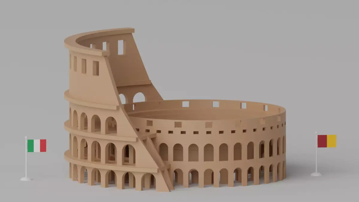 Roman Colosseum Rome Italy 3D model