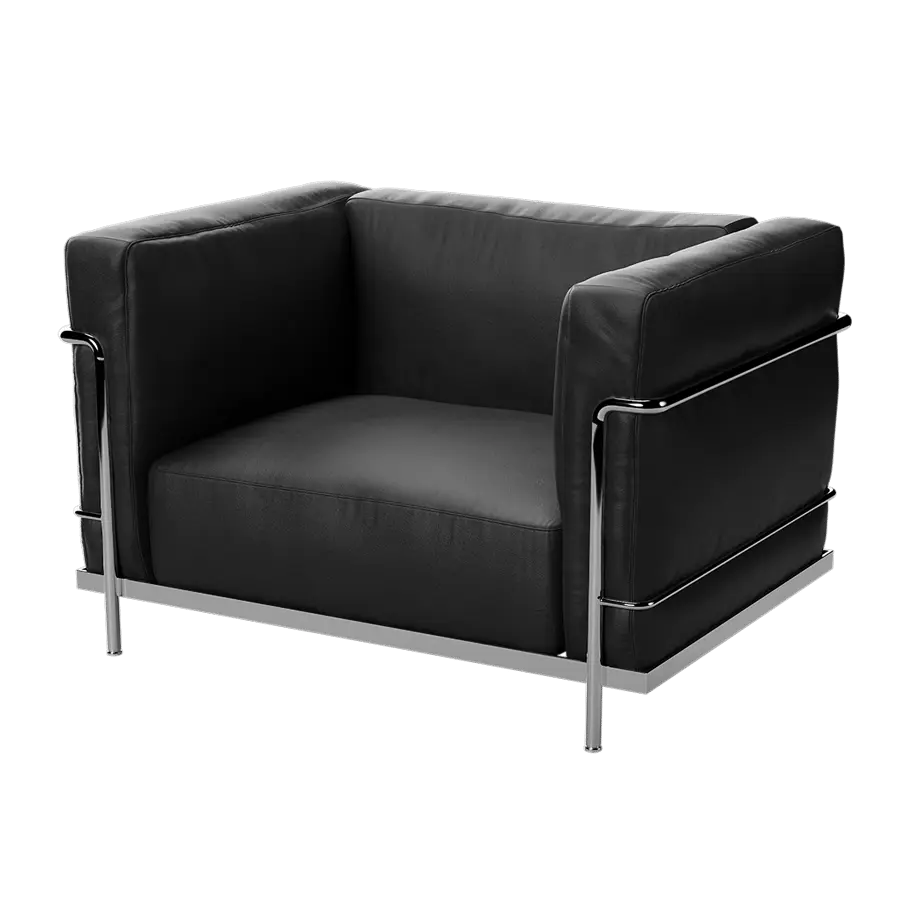  Replica Le Corbusier Grand Confort Armchair Model, Black  purchase