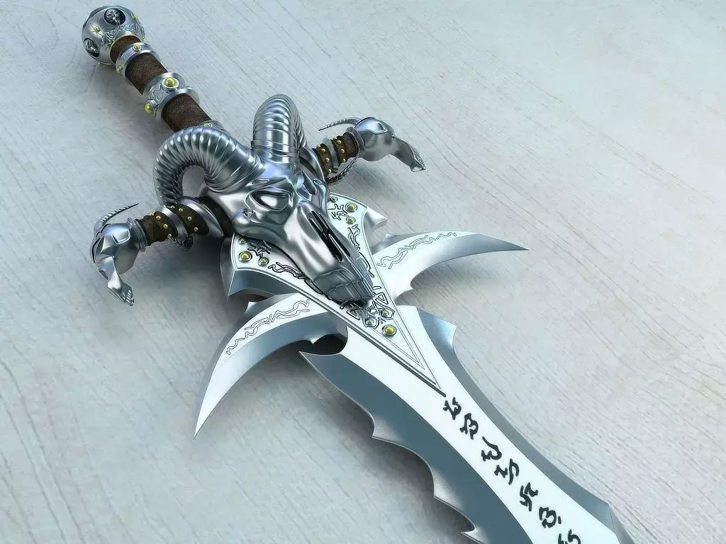 Frostmourne The sword of Arthas  3D model