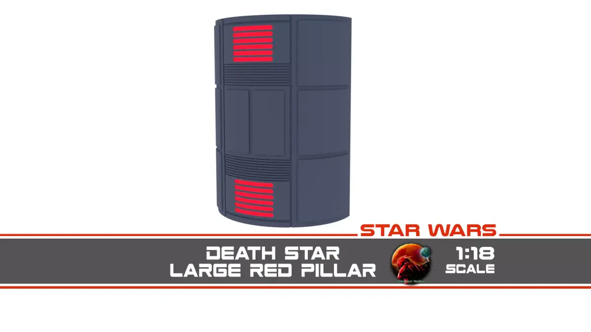 Death Star Large Red Pillar 1-18 scale Kenner Hasbro 3D print model
