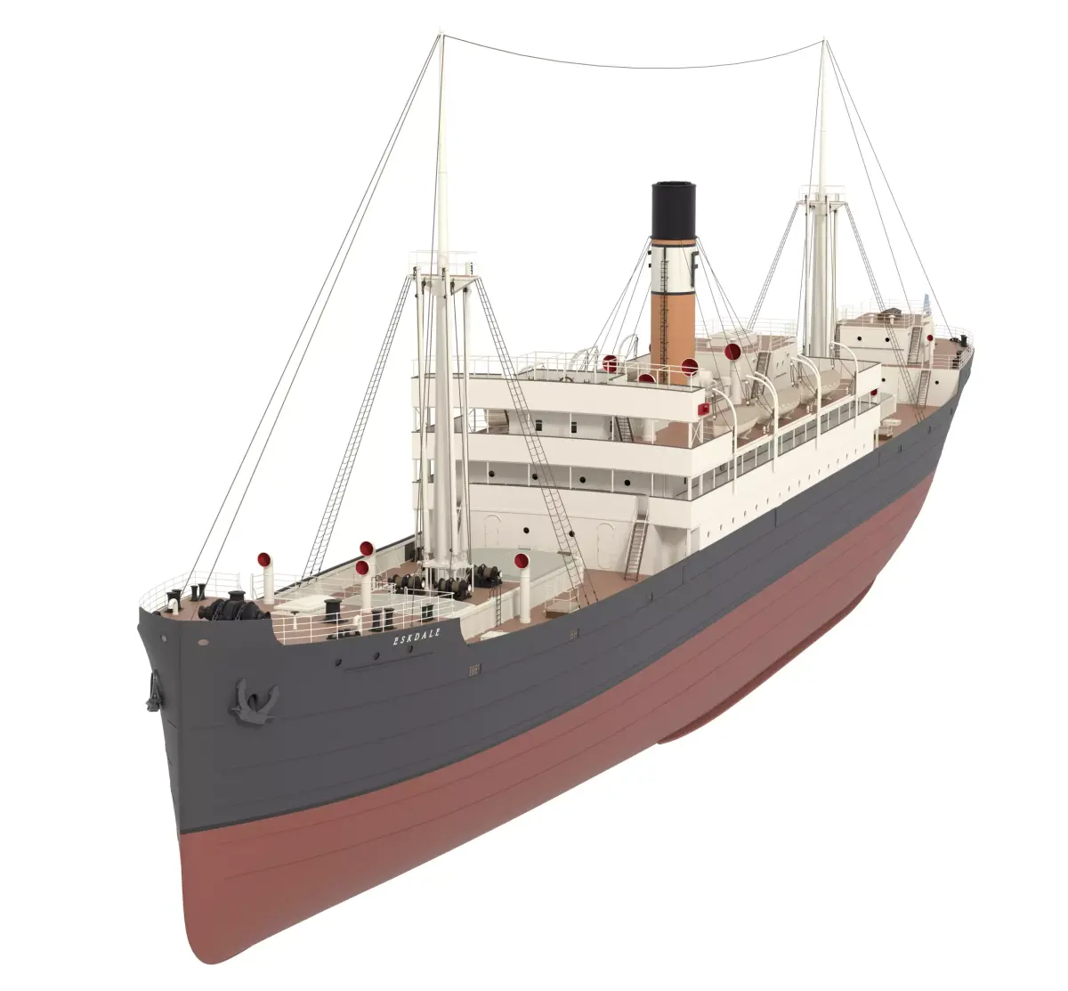 Steam Ship 3D model