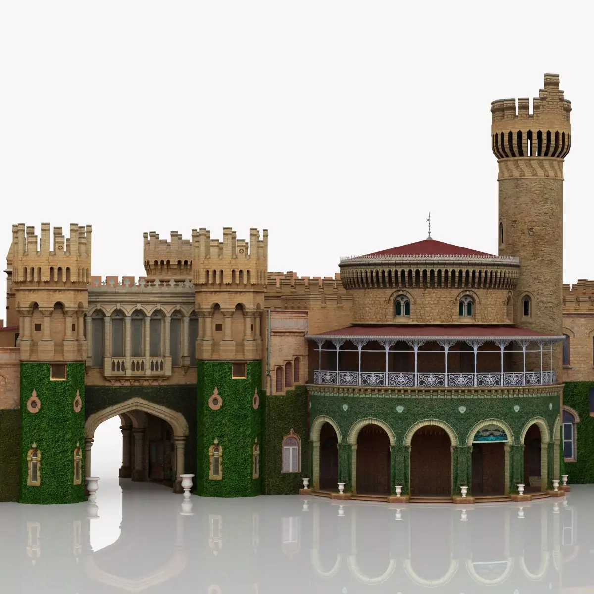Bangalore Palace India 3D model