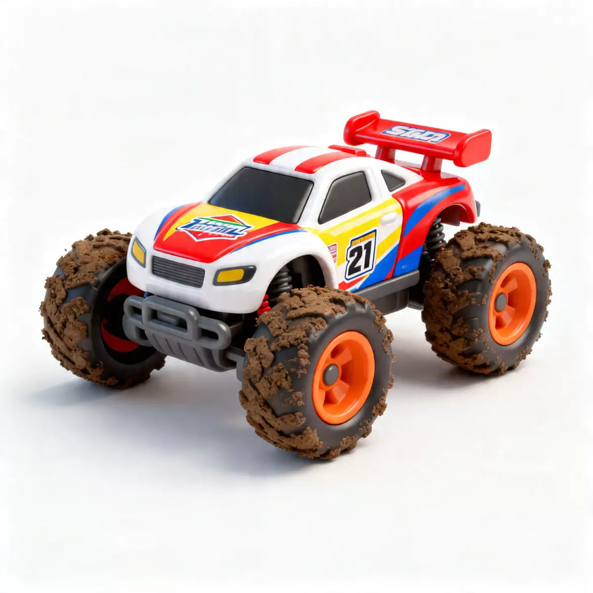 Stylized Mud-Racer RC Car 3D Model Low-poly 3D model