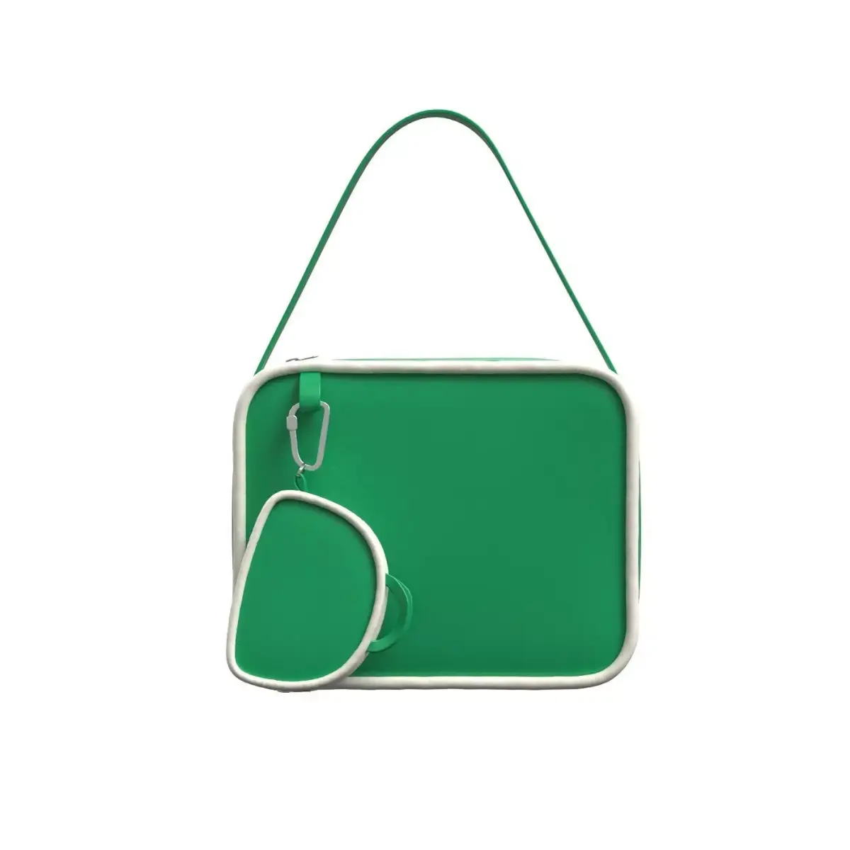 Green Leather Big Shoulder Bag 3D model