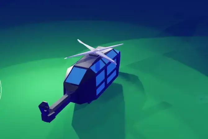 Helicopter heli pad Free low-poly 3D model