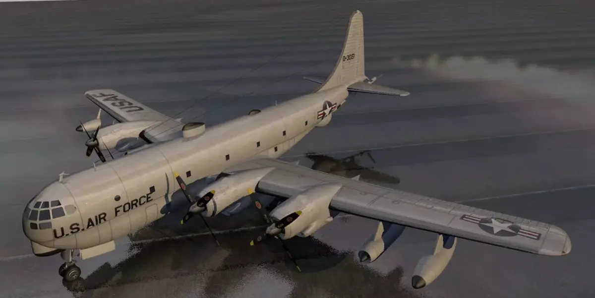 Boeing C-97 Stratofreighter - Boeing KC-97L Stratotanker 3D model