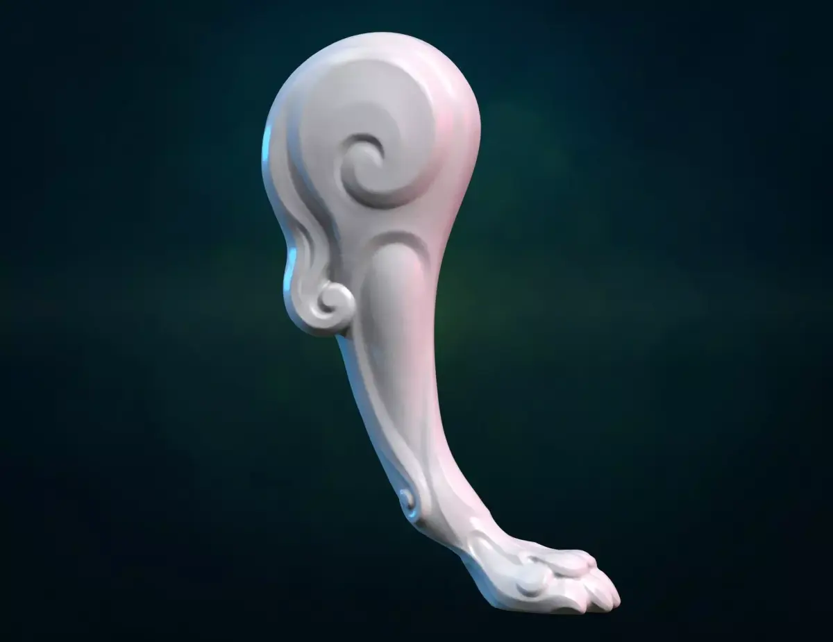 Lion Leg paw 3D print model