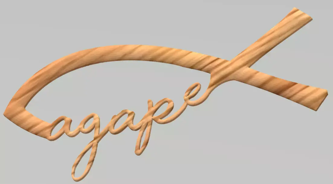 Agape include in Fish 3D model