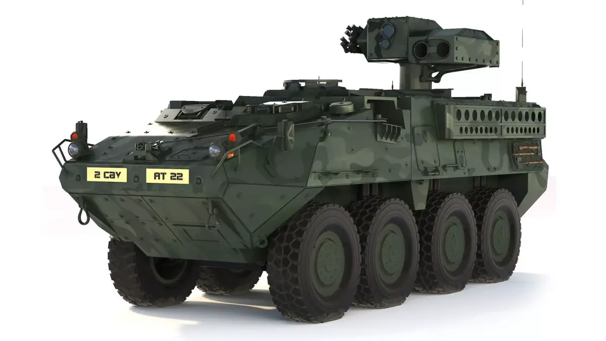 M1134 ATGM Stryker 2008 3D model