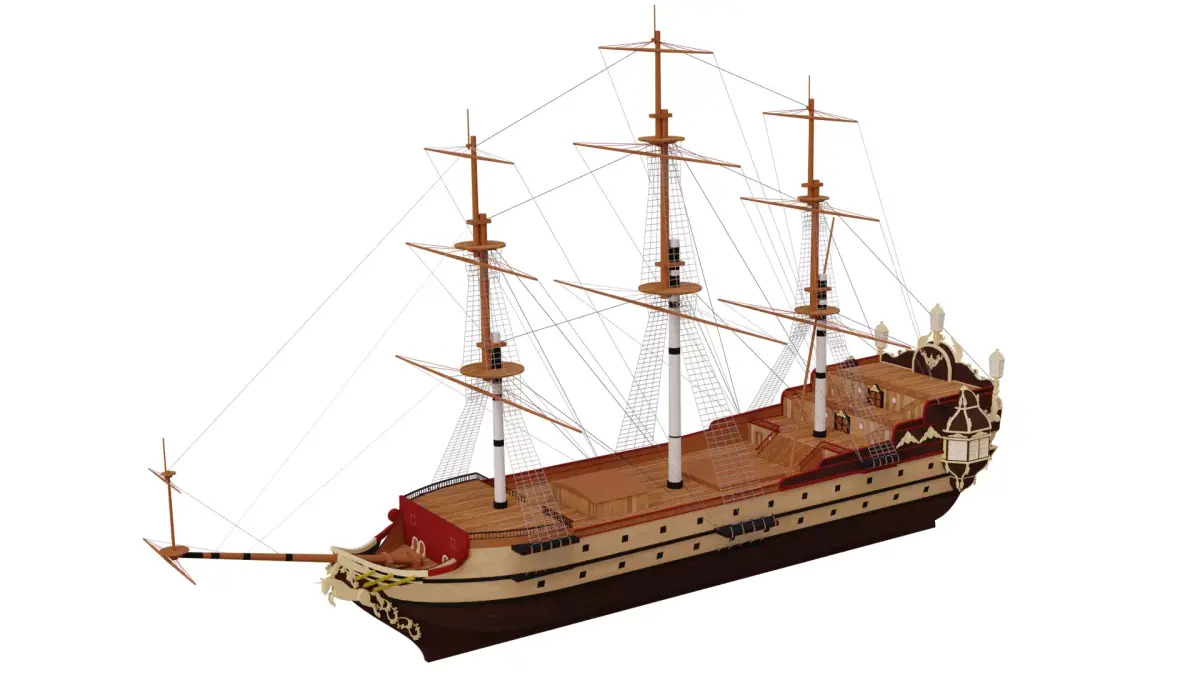 HMS Unicorn 3D model