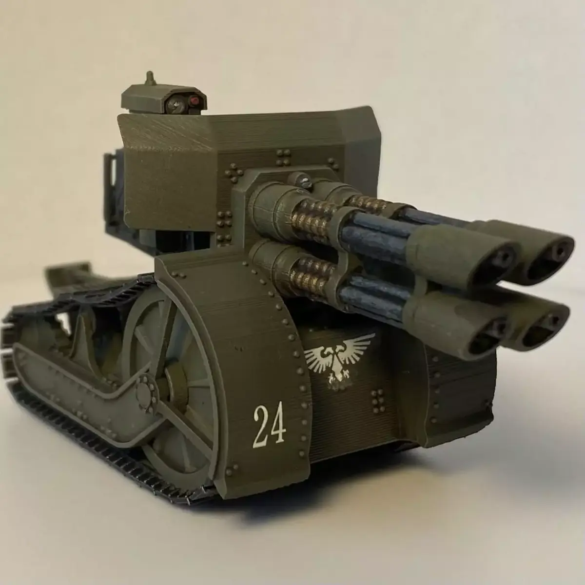 Renault Pattern Quad Gatling Laser - Pre-supported 3D print model