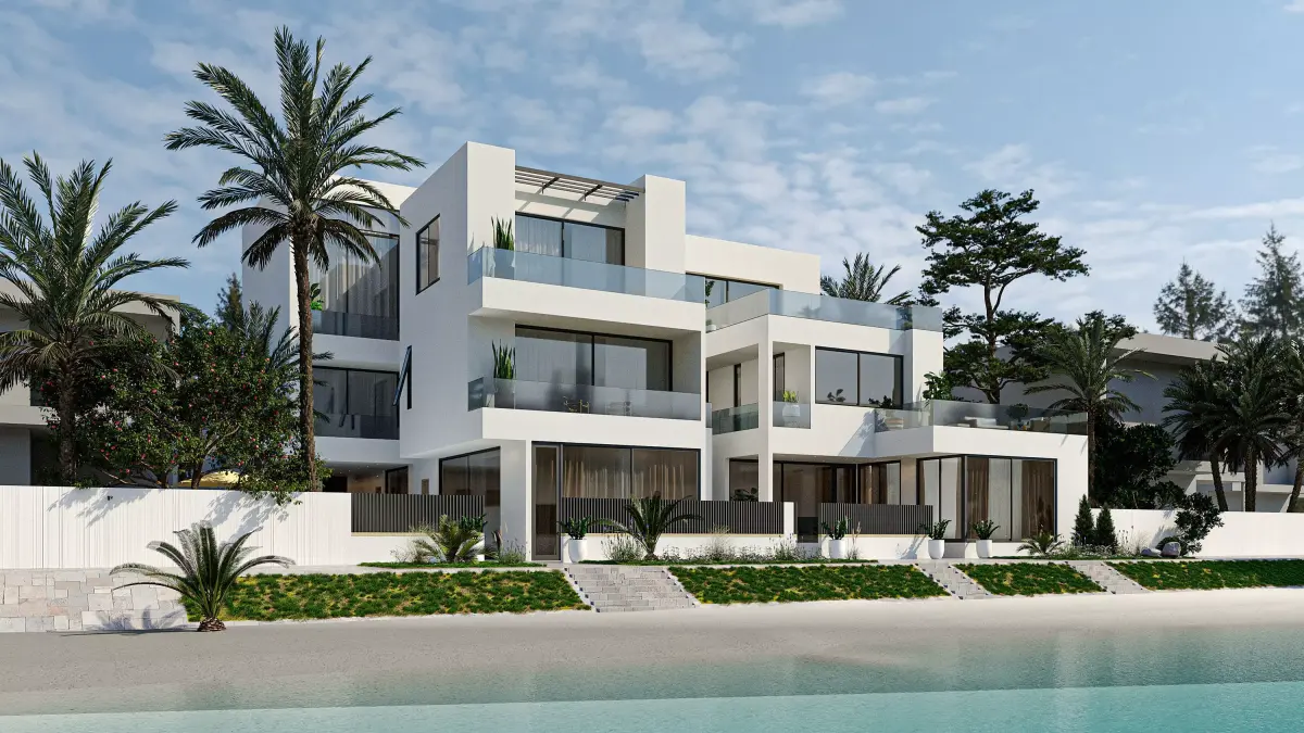Private Villa beach 3D model