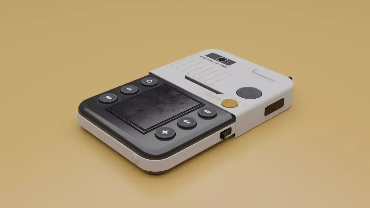 Sci Fi Detector 3D Gameasset  Low-poly 3D model