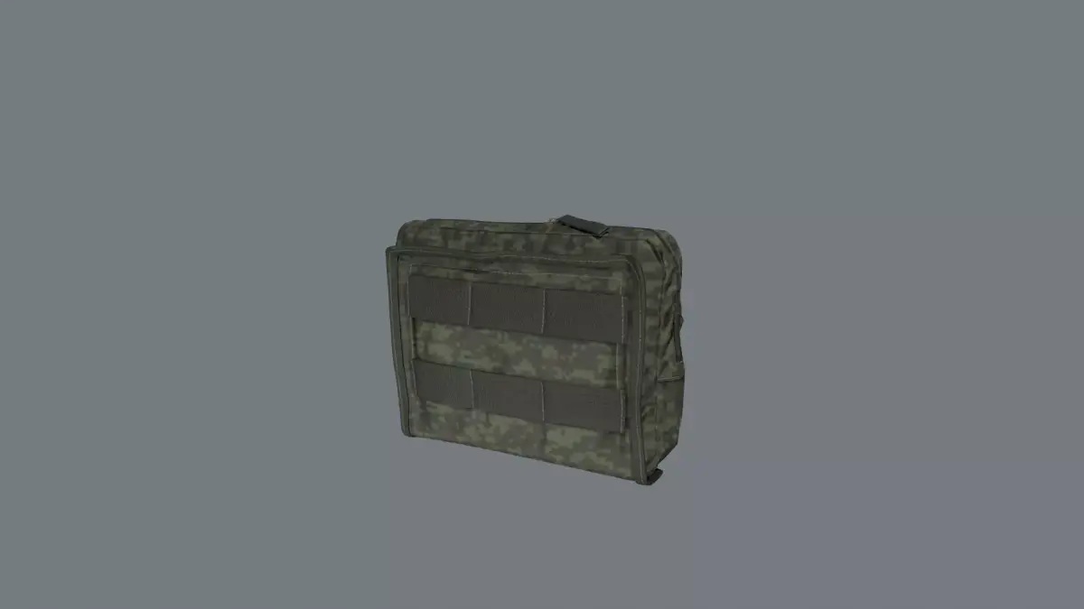 Utility pouch Low-poly 3D model