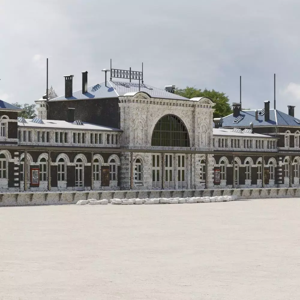 Historical Building - Arnold Render 3D model
