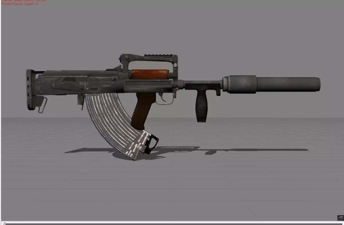 Groza Low-poly 3D model