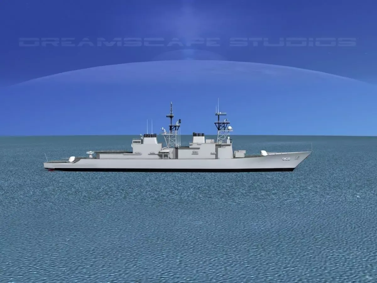Spruance Class DD968 Author W Radford 3D model