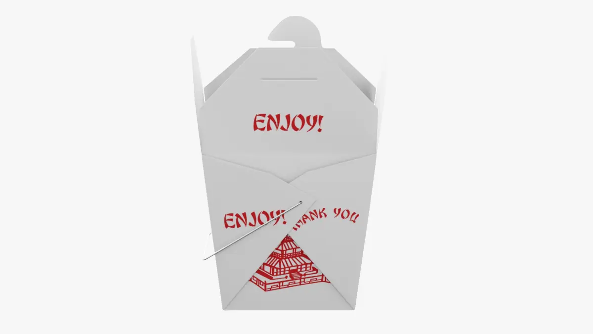Chinese Takeout Box 3D model purchase