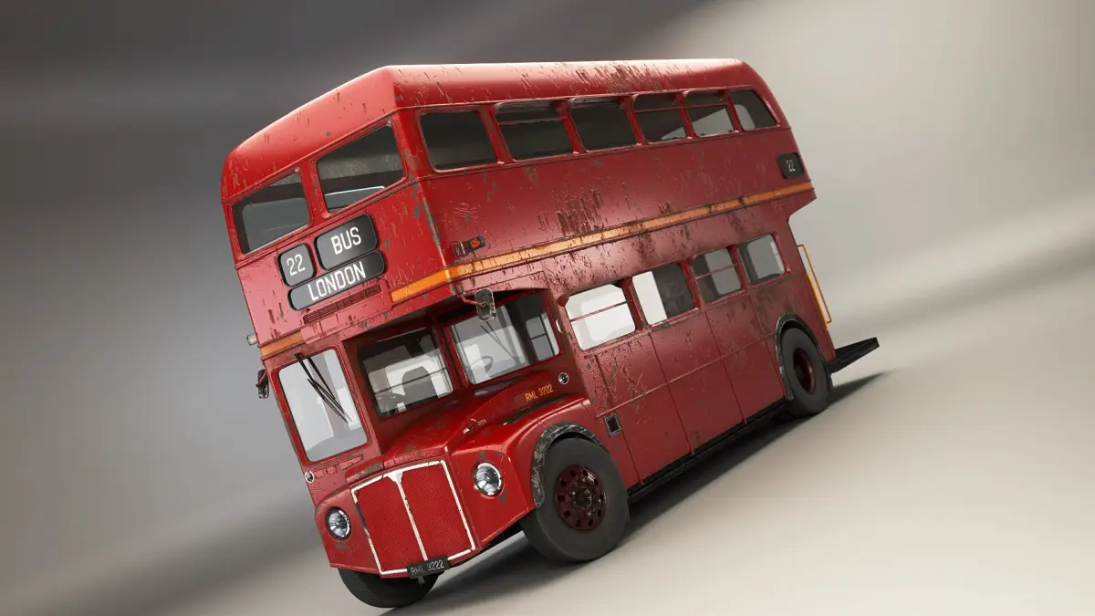 Aged Routemaster Classic London Bus  purchase 3D model