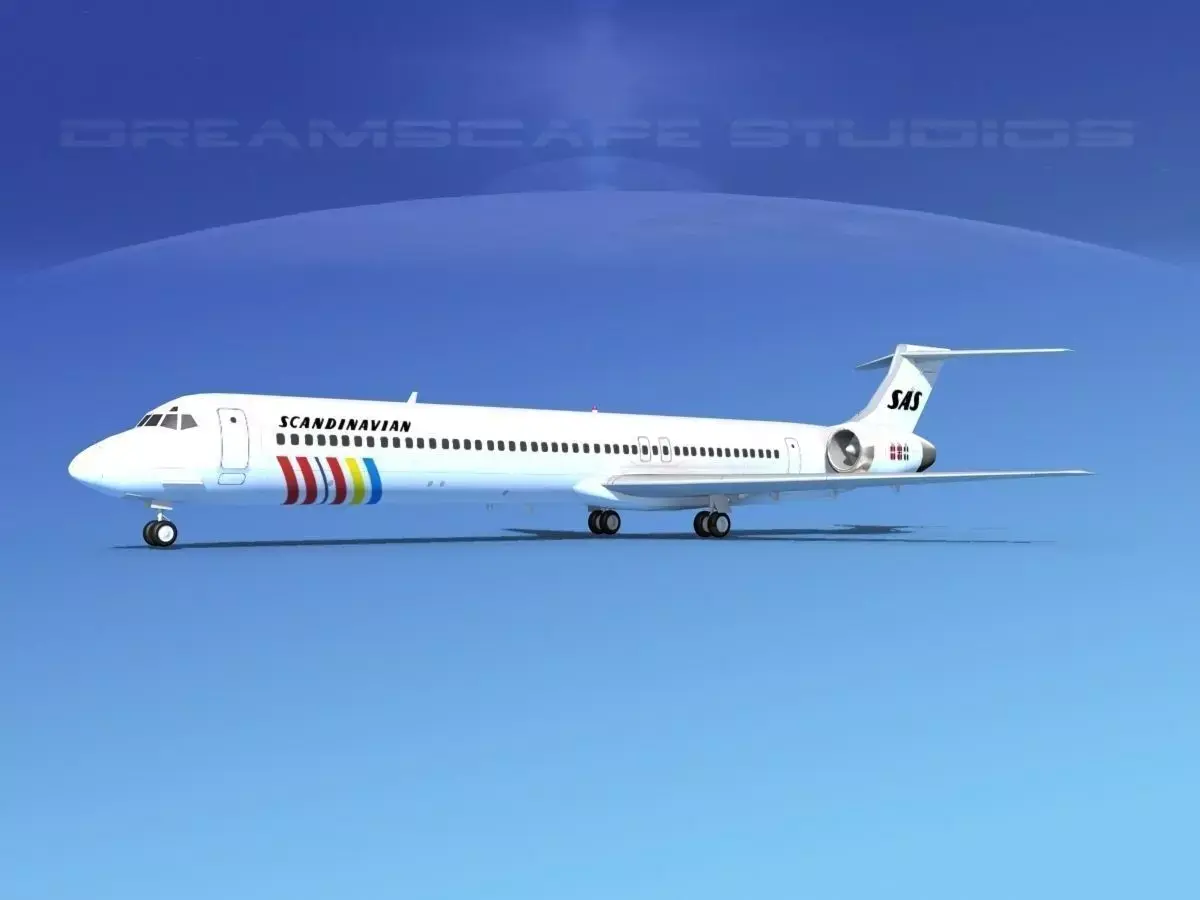 McDonnell Douglas MD83 SAS2 3D model